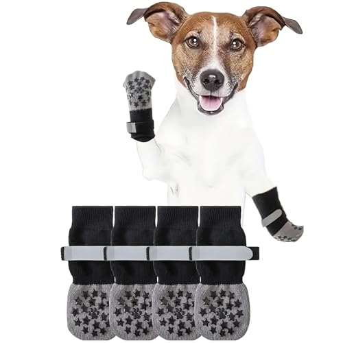 Thoquene 2 Paar Doppelseitige Hundesocken Leckschutz Anti Rutsch, Antirutschsocken Hund, Hundeschuhe Pfotenschutz Thoquene 2 Paar Doppelseitige Hundesocken Leckschutz Anti Rutsch, Antirutschsocken Hund, Hundeschuhe Pfotenschutz von Thoquene