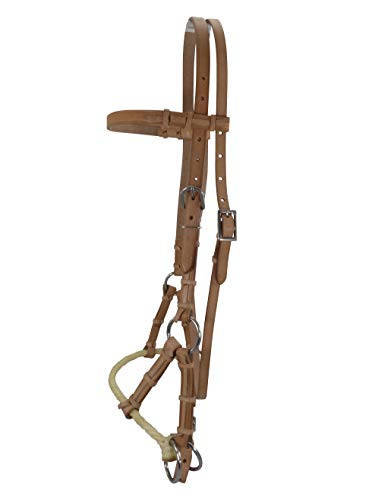 Thor Equine Sidepull gebisslos Single Rope Nasenriemen Leder Schwarz Cob Edelstahlschnallen einseitig verstellbar Thor Equine Sidepull gebisslos Single Rope Nasenriemen Leder Schwarz Cob Edelstahlschnallen einseitig verstellbar von Thor Equine