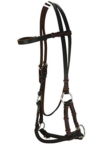 Thor Equine Sidepull mit rundem Nasenriemen. Dunkelbraun von Thor Equine