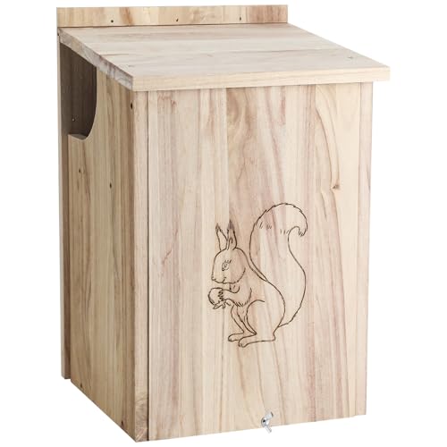 Threehoney Holz Eichhörnchen Haus 45,7 x 27,9 x 27,9 cm Hängender Eichhörnchen Nistkasten Eichhörnchen Nistkasten für Außen mit Außenveranda, einfach zu installieren, inklusive Aufhänger und Threehoney Holz Eichhörnchen Haus 45,7 x 27,9 x 27,9 cm Hängender Eichhörnchen Nistkasten Eichhörnchen Nistkasten für Außen mit Außenveranda, einfach zu installieren, inklusive Aufhänger und von Threehoney