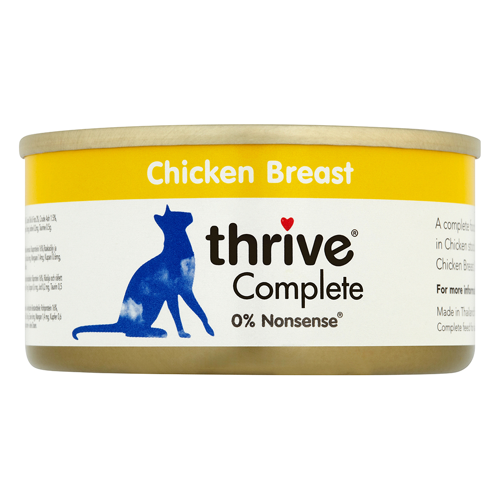 Thrive Complete 6 x 75 g - Hühnerbrust & Hühnerleber Thrive Complete 6 x 75 g - Hühnerbrust & Hühnerleber von Thrive