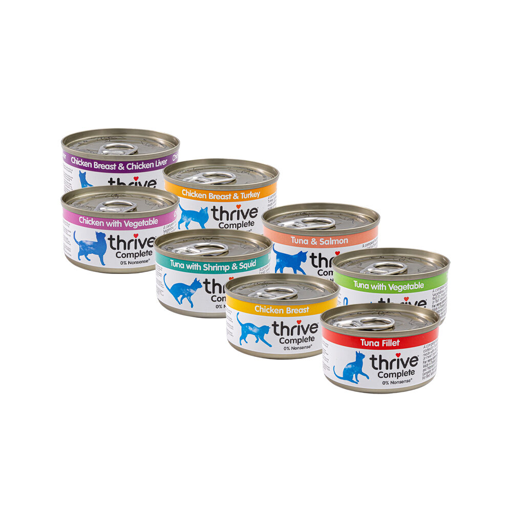 Thrive Complete Katzenfutter - Chicken Breast & Chicken Liver - 12 x 75 g von Thrive
