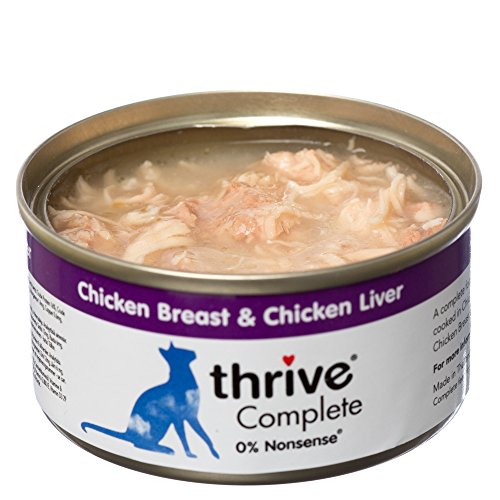 thrive Katze Complete - 100% Hühnerbrust & Geflügelleber (12-er Pack) von thrive