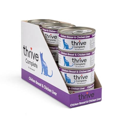 thrive Katze Complete - 100% Hühnerbrust & Geflügelleber (12-er Pack) von thrive