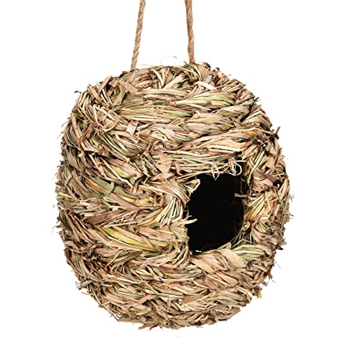 Thrivinger Kleines Haus für Kolibris im Freien – zum Aufhängen für Vogelnest und Ruhetaschen | Vogelhaus aus Naturseil, handgewebt, für Canary Chickadee Finch von Thrivinger