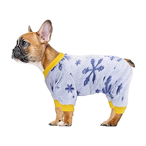 Thrivinger Pyjama für Hunde, Mädchen, Weihnachten, 1 Packung weiche Flanell-Pyjamas für Hunde, Kleidung für mittelgroße Hunde, Winter 4 Pfoten, Hundekleidung für große Hunde von Thrivinger