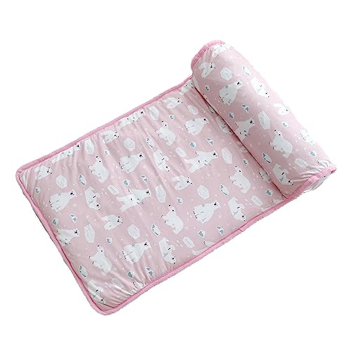 Throushine Wunschgo Kühlmatte aus Eisseide für Hunde und Katzen (Rosa Bär) von Throushine