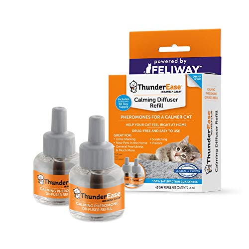 ThunderEase Feiway T08-C-Refill2 Nachfüllpack für Katzen-Diffusor, reduziert Kratzer, Urinspritzen, Markieren und Angst von ThunderEase