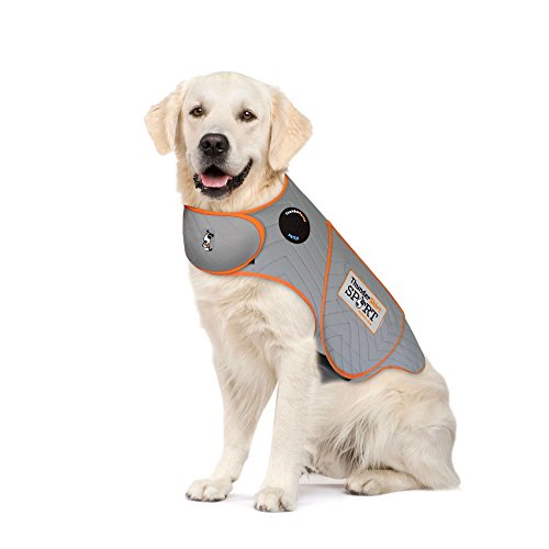 Thundershirt Hundebekleidung Thundershirt Hundeangstjacke, Platin, Größe XL von Thundershirt