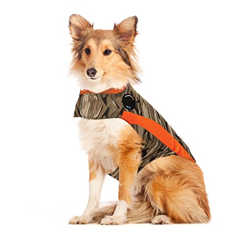 ThunderShirt Polo Dog Angstjacke | Von Tierärzten empfohlene Beruhigungslösung Weste für Feuerwerk, Thunder, Reisen und Trennung | Camo, XS von Thundershirt