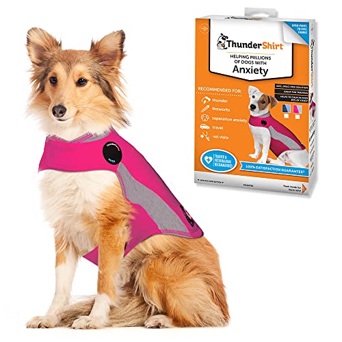 Thundershirt Beruhigungsweste, Hundemantel für ängstliche Hunde, Größe L, Polo pink, 99024 von Thundershirt
