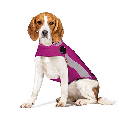 Thundershirt Beruhigungsweste, Hundemantel für ängstliche Hunde, Größe M, Polo pink, 99023 von Thundershirt