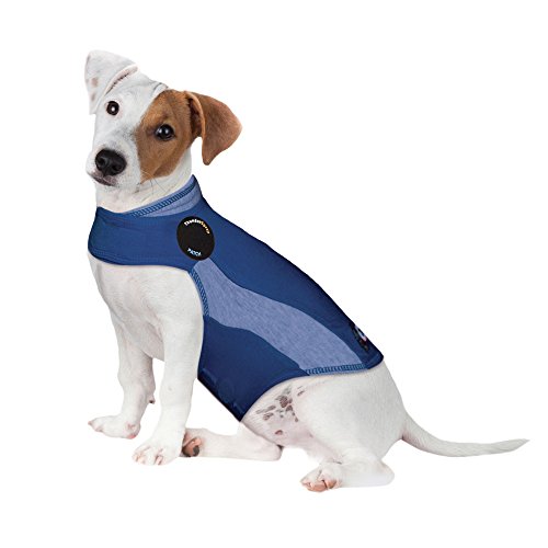 Thundershirt mens Thundershirt Beruhigungsweste Hundemantel für Ã„ngstliche Hunde Dog Anxiety Jacket, Blue, Small UK von Thundershirt