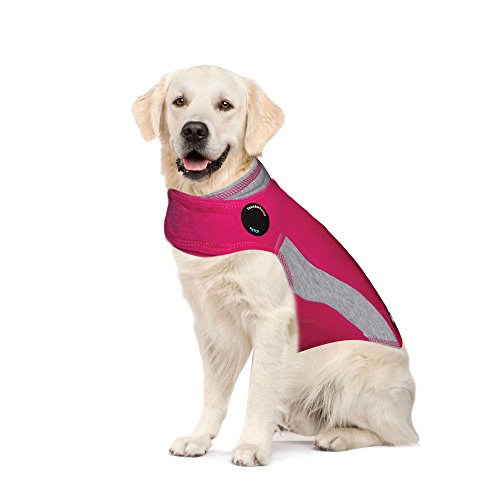 Thundershirt Herren Thundershirt Beroligende vest hundefrakke til ængstelige hunde pet supplies, rose, XL EU von Thundershirt