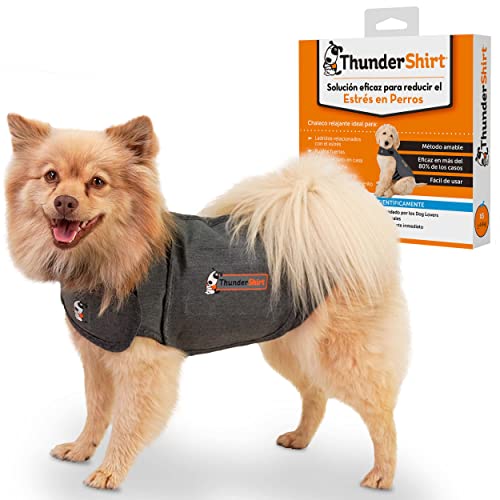 Thundershirt Beruhigungsweste, Hundemantel für ängstliche Hunde, Größe XS, grau, 99001 von Thundershirt