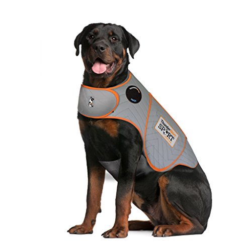 Thundershirt Dogs Clothing Thundershirt Dog Anxiety Jacket, Platinum, XXL US von Thundershirt