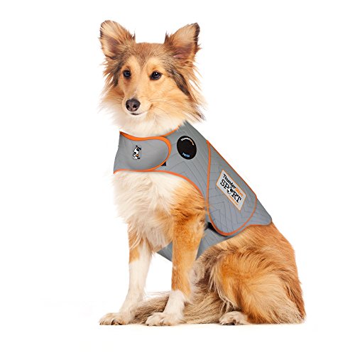 Thundershirt Hundebekleidung Thundershirt Hunde-Angstjacke, Platin, Größe L von Thundershirt