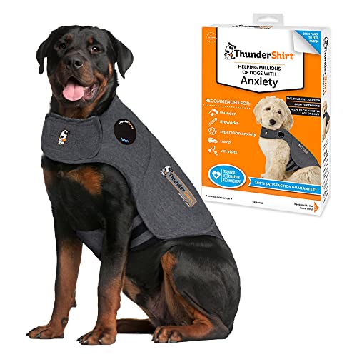 Thundershirt Hundemantel, Größe XXL, grau Brustumfang 96 - 127 cm ab 40 kg von Thundershirt