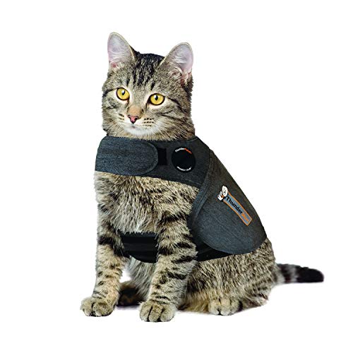 Thundershirt T02-GHS Mantel für die Katze, S, grau von Thundershirt