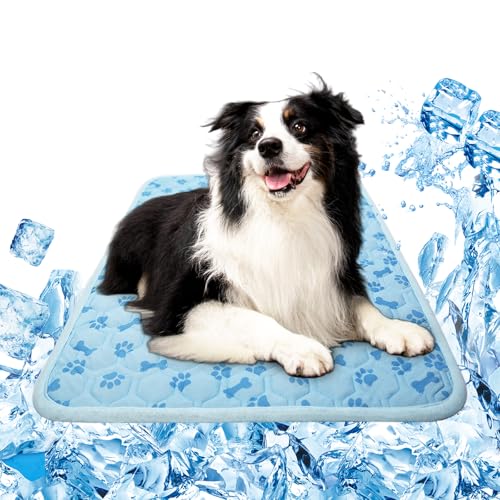 Thupmuk Kühlmatte für den Sommer – wiederverwendbares und tragbares Hundebett, Kühlkissen für Hund und Katze, Knochenmuster, waschbar, ungiftig, kein Wasser erforderlich Thupmuk Kühlmatte für den Sommer – wiederverwendbares und tragbares Hundebett, Kühlkissen für Hund und Katze, Knochenmuster, waschbar, ungiftig, kein Wasser erforderlich von Thupmuk