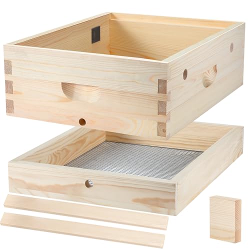 Thyle 10 Rahmen Bienenstock Candy Board und Quilt Box Combo Set, Montiert Bee Candy Boards Feeder Bienenstock Boxen Feuchtigkeit Quilt Box für Honig Süßigkeiten Futter Bienen Winter Vorbereitung für Thyle 10 Rahmen Bienenstock Candy Board und Quilt Box Combo Set, Montiert Bee Candy Boards Feeder Bienenstock Boxen Feuchtigkeit Quilt Box für Honig Süßigkeiten Futter Bienen Winter Vorbereitung für von Thyle