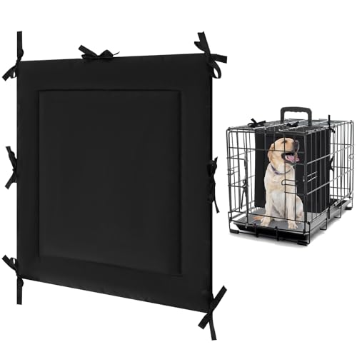 Thyle Trennwand für Hundekäfige (ohne Kiste), schwarz, dicke Hundehütten-Trennwand mit Bändern, Welpenzubehör für Welpen-Training (45,7 cm H x 41,9 cm B für 61 cm Kiste) von Thyle