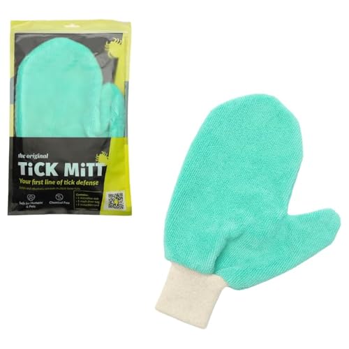 TiCK MiTT by TSG TickMitt Zecken-Handschuh (Müheloser Zecken Entferner für Mensch & Tier, Perfekt zum Zecken Entfernen ohne Chemie, Alternative zur Zeckenzange & Zeckenhalsband für Hunde) von TiCK MiTT by TSG