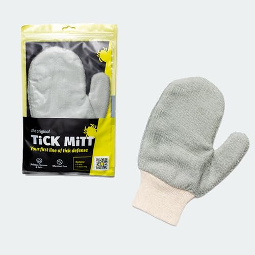 TickMitt Zecken-Handschuh (Müheloser Zecken Entferner für Mensch & Tier, Perfekt zum Zecken Entfernen ohne Chemie, Alternative zur Zeckenzange & Zeckenhalsband für Hunde) von TiCK MiTT by TSG