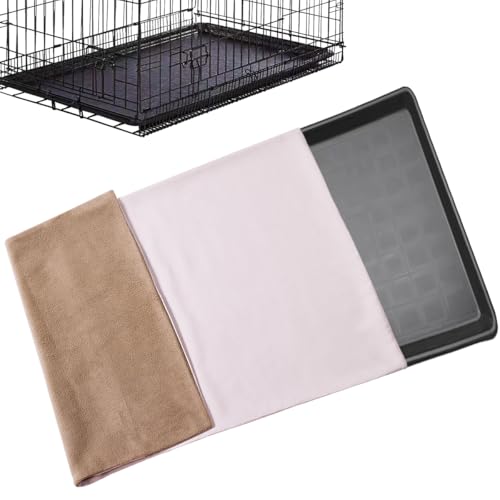 Hundekäfig-Pfannenabdeckung, Universal-Kisten-Pfannenabdeckung für Hundekäfige, waschbar, Hundebettauskleidung für Haustiere, Kisten-Tablett, passgenau, kaufest, Hundekäfigzubehör Hundekäfig-Pfannenabdeckung, Universal-Kisten-Pfannenabdeckung für Hundekäfige, waschbar, Hundebettauskleidung für Haustiere, Kisten-Tablett, passgenau, kaufest, Hundekäfigzubehör von TiTigerella