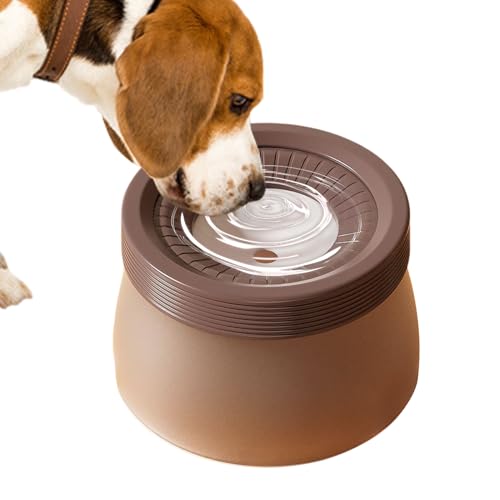 Tiajingzi Auslaufsichere Wasserschale Für Hunde, 1200ml Spritzwasserfeste Hundeschale Für Welpen, Großes Fassungsvermögen Schwimmender Trinknapf Für Kleine Mittelgroße Große Hunde von Tiajingzi