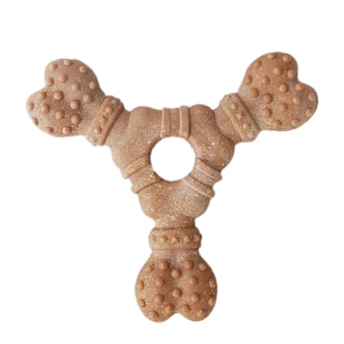 Tiajingzi Kauspielzeug für Hunde für aggressive Kauer, unzerstörbares Kauspielzeug für aggressive Kauer, Zahnreinigung, knochenförmige Produkte zur Bereicherung, Haustiertraining, Reisen, drinnen und von Tiajingzi