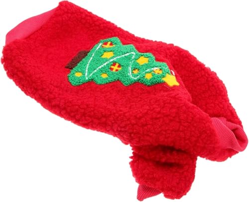 Hundekleidung, Haustier-Weihnachtskostüme, warme Kleidung, Weihnachtskleidung aus Baumwolle, für kleine, mittelgroße Hunde (S) von TianqqYongyong