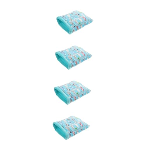 TianqqYongyong Hamster-Schlafsack, Plüsch-Hamster-Schlafsack, kleine Haustiere, Haustierschlafbett, Hamsterversteck hält warmes Bett, 4 Stück von TianqqYongyong