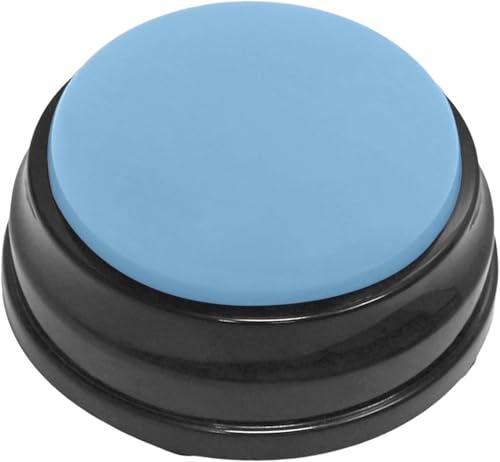 TianqqYongyong Hundespielzeug, Sprechtrainingstaste, aufzeichnbare Sound-Taste, Hundespielzeug, Aufnahme-Sprachtaste, für Hunde (hellblau) von TianqqYongyong