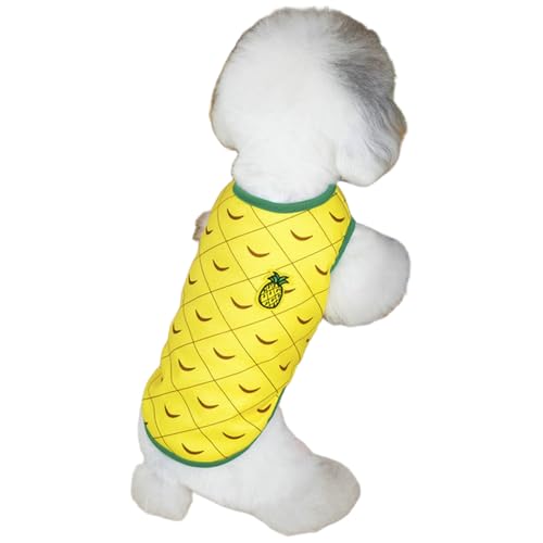TiaoBug Kühlendes Sommer Hundeshirt Atmungsaktives ärmelloses Top für Welpen Leichte Kühlweste für heiße Tage Gelb XL TiaoBug Kühlendes Sommer Hundeshirt Atmungsaktives ärmelloses Top für Welpen Leichte Kühlweste für heiße Tage Gelb XL von TiaoBug