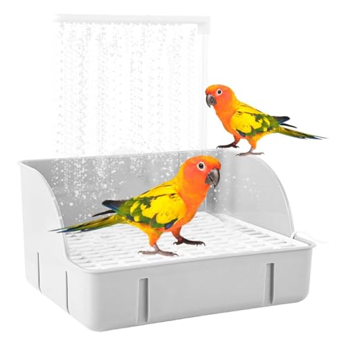 TiaoBug Automatische Vogeldusche mit Wasserzirkulation Vogel Badehaus Badewanne für Käfig Multifunktionaler Vogelbadewanne Weiß One Size TiaoBug Automatische Vogeldusche mit Wasserzirkulation Vogel Badehaus Badewanne für Käfig Multifunktionaler Vogelbadewanne Weiß One Size von TiaoBug