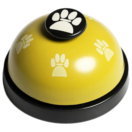 TiaoBug Haustier Trainingsglocken Hundeklingel Katzenklingel großem Knopf und Katzenpfotenmuster Hund Türklingeln Gold One Size TiaoBug Haustier Trainingsglocken Hundeklingel Katzenklingel großem Knopf und Katzenpfotenmuster Hund Türklingeln Gold One Size von TiaoBug