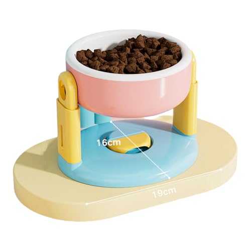 TiaoBug Höhenverstellbarer Hundenapf mit Saugnapf rutschfeste erhöhte Futter Wasserschale für Hunde/Katzen Rosa One Size TiaoBug Höhenverstellbarer Hundenapf mit Saugnapf rutschfeste erhöhte Futter Wasserschale für Hunde/Katzen Rosa One Size von TiaoBug