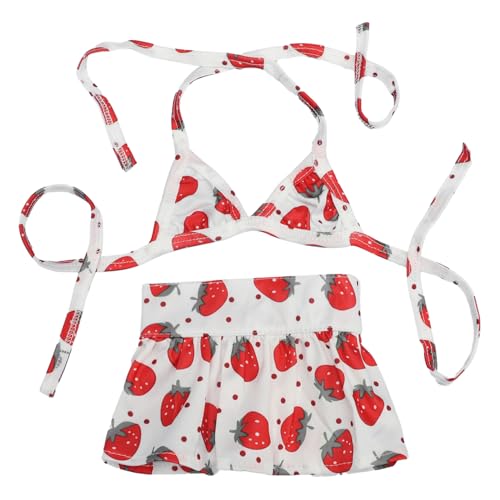 TiaoBug Hund Bikini Set Strand Glänzender Hundebadeanzug Sommer Kostüm für Hunde Hundekleidung für Schwimmen Rote Erdbeere M TiaoBug Hund Bikini Set Strand Glänzender Hundebadeanzug Sommer Kostüm für Hunde Hundekleidung für Schwimmen Rote Erdbeere M von TiaoBug