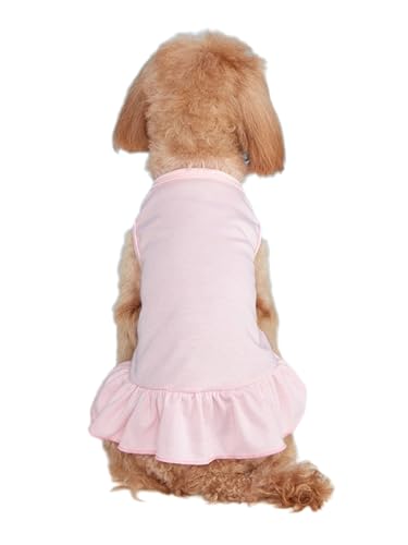 TiaoBug Hundesommerkleidung für kleine und mittelgroße Hunde Haustierkleid Hunde-Shirt für Shih Tzu Yorkie Chihuahua Hell-Pink S TiaoBug Hundesommerkleidung für kleine und mittelgroße Hunde Haustierkleid Hunde-Shirt für Shih Tzu Yorkie Chihuahua Hell-Pink S von TiaoBug
