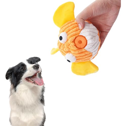 TiaoBug Hundespielzeug für kleine und mittelgroße Hunde Quietschspielzeug für Hund Robuste Plüschtier Spielzeuge Gelb One Size TiaoBug Hundespielzeug für kleine und mittelgroße Hunde Quietschspielzeug für Hund Robuste Plüschtier Spielzeuge Gelb One Size von TiaoBug