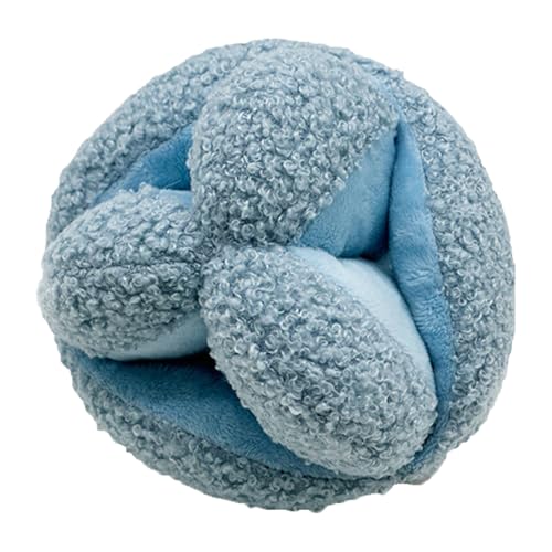 TiaoBug Interaktiver Quietschball für Hunde Langlebiges Plüsch Kauspielzeug mit Zahnreinigungsfunktion Blau One Size TiaoBug Interaktiver Quietschball für Hunde Langlebiges Plüsch Kauspielzeug mit Zahnreinigungsfunktion Blau One Size von TiaoBug