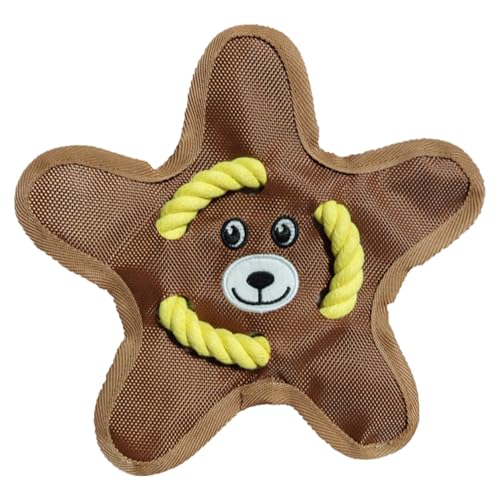 TiaoBug Interaktives Hundespielzeug Hunde Zähne Zahntraining Spielzeug Für Kleine mittelgroßen Hund Braun One Size TiaoBug Interaktives Hundespielzeug Hunde Zähne Zahntraining Spielzeug Für Kleine mittelgroßen Hund Braun One Size von TiaoBug