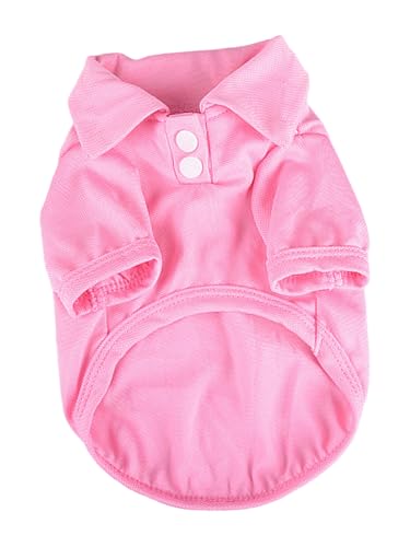 TiaoBug Kleine Hunde Shirts Sommer T-Shirts Kühlende Welpenkleidung Atmungsaktiv Hundebekleidung für Heißes Wetter Rosa XS TiaoBug Kleine Hunde Shirts Sommer T-Shirts Kühlende Welpenkleidung Atmungsaktiv Hundebekleidung für Heißes Wetter Rosa XS von TiaoBug