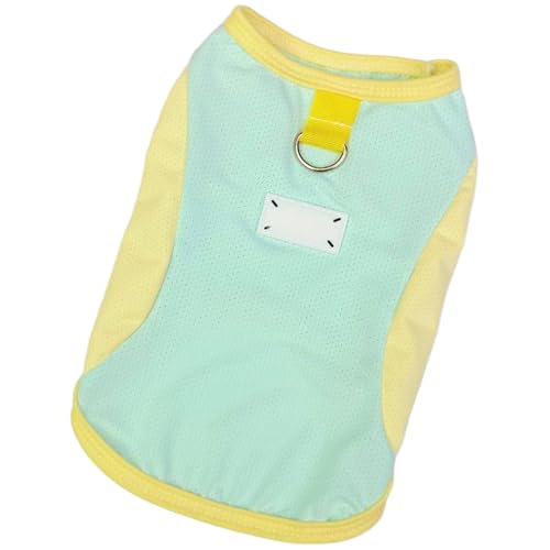 TiaoBug Kühlendes Hundeshirt mit D-Ring Sonnenschutz-T-Shirt für kleine mittlere Hunde Katzen im Sommer Hellgrün XXL von TiaoBug