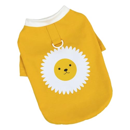 TiaoBug Leichtes Kühl Shirt für Hunde Sonnenschutz-Top mit D-Ring atmungsaktive Sommerkleidung für mittelgroße Hunde Gelb S TiaoBug Leichtes Kühl Shirt für Hunde Sonnenschutz-Top mit D-Ring atmungsaktive Sommerkleidung für mittelgroße Hunde Gelb S von TiaoBug