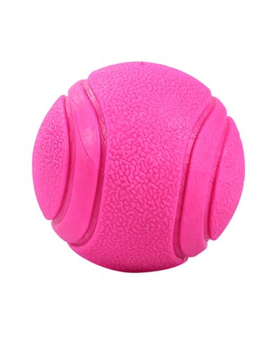 TiaoBug Robuster Gummiball für Hunde Unzerstörbarer Kausicher Tennisball für Starke Kauer Spielzeug für Aggressive Hunde Rosa S TiaoBug Robuster Gummiball für Hunde Unzerstörbarer Kausicher Tennisball für Starke Kauer Spielzeug für Aggressive Hunde Rosa S von TiaoBug