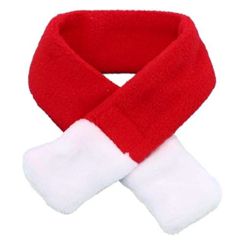 TiaoBug Santa Kostüm Set für Haustiere Weihnachtshalsband mit rotem Samtschal Umhang für Hunde Katzen Rot A M TiaoBug Santa Kostüm Set für Haustiere Weihnachtshalsband mit rotem Samtschal Umhang für Hunde Katzen Rot A M von TiaoBug