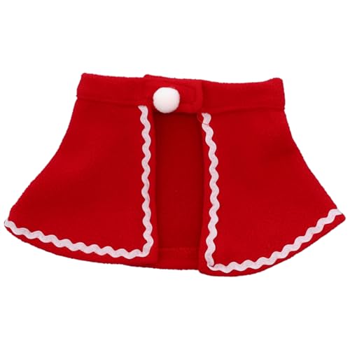 TiaoBug Santa Kostüm Set für Haustiere Weihnachtshalsband mit rotem Samtschal Umhang für Hunde Katzen Rot B M TiaoBug Santa Kostüm Set für Haustiere Weihnachtshalsband mit rotem Samtschal Umhang für Hunde Katzen Rot B M von TiaoBug