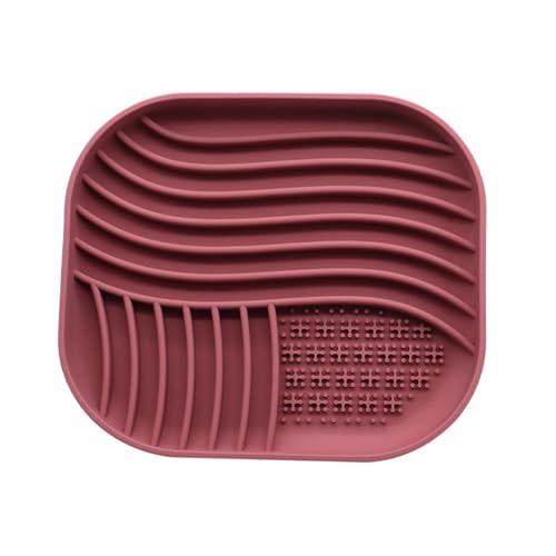 TiaoBug Silicone Anti-Schlingnapf für Hunde Interaktiver Puzzle-Futternapf mit Rutschsicherung gesunde Ernährung Burgundy One Size TiaoBug Silicone Anti-Schlingnapf für Hunde Interaktiver Puzzle-Futternapf mit Rutschsicherung gesunde Ernährung Burgundy One Size von TiaoBug